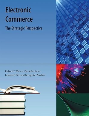 Cover of 'Electronic Commerce, Second Edition' by Richard T Watson 